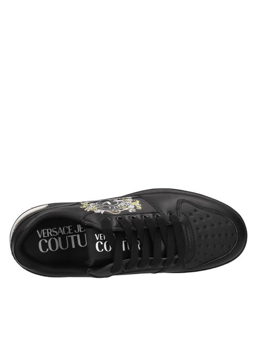 Sneakers in ecopelle VERSACE JEANS COUTURE | 78YA3SJ1 ZPB15 899NERO